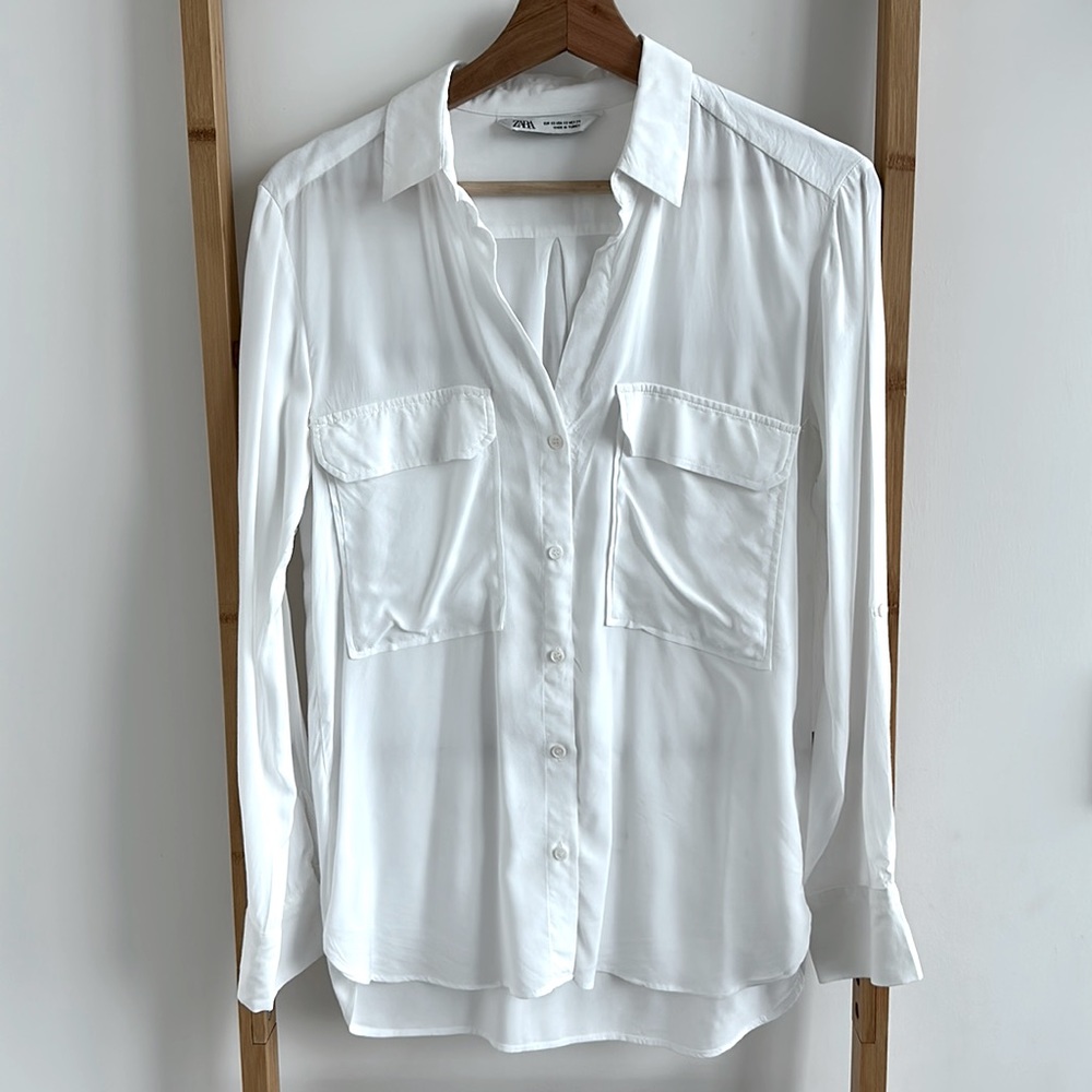Zara oversized white shirt - Picture 1 of 5